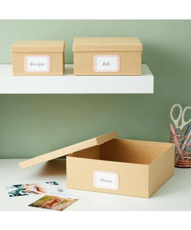 6-Pack Decorative Nested Gift Boxes with Lids - Assorted Sizes, Square Nesting Boxes for Presents, Wedding, Birthday, DIY - Stackable and Durable Thick Paper Board - Buy Online on GoSupps.com