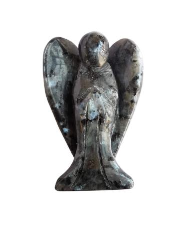 Lovionus89 of course Labradorit Guardian Angel Statue Hand carved stone healing crystal bag figures decoration 5cm 50mm labradorite
