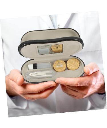 Buy BUIFULSIC Double-Use Travel Glasses Case & Contact Lens Container - Compact 15.8x7.4cm Metal Case for Sunglasses & Lenses - Ideal for International Shipping - Buy Online on GoSupps.com
