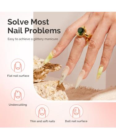 MelodySusie Builder Nail Clear Base Gel - Thickening Soak Off UV Gel for Nail Art Design | Ideal Gift for Women - Buy Online on GoSupps.com