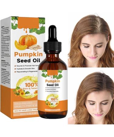  Goowafur Organic pumpkin oil for hair pumpkin seed oil for hair growth eyelashes and eyebrows skin massage hair oil natural organic pumpkin oil against - Buy Online on GoSupps.com