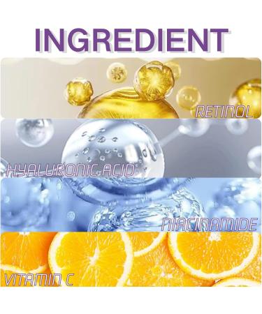 Retinol Face Serum For Women - Night Serum for Face - Super Dark Spot Correcting Glow Serum - Vitamin c Anti Wrinkle Anti-Aging Face Serum - Hyaluronic Acid Plump face care 30ml - Buy Online on GoSupps.com