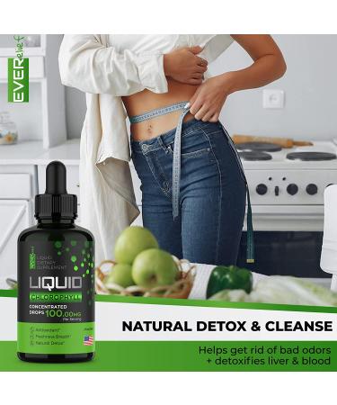 Organic Chlorophyll Liquid Drops | Energy Boost & Immune Support | Internal Deodorant & Antioxidant | Made in USA | 2fl Oz - Buy Online on GoSupps.com