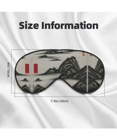 SSIMOO Landscape Painting Eye Mask - Soft Breathable Sleep Mask for Women | Perfect for Travel & Relaxation - Buy Online on GoSupps.com