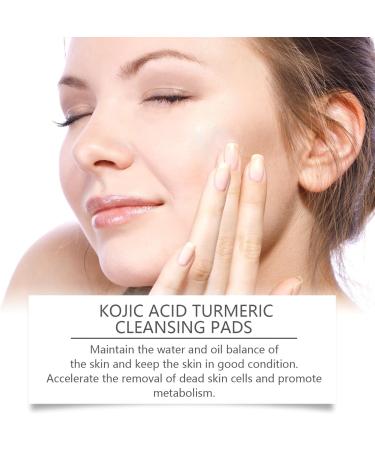Turmeric Kojic Acid Cleansing Pads Kojic Acid and Turmeric Cleansing Pads for face Fades Dark spots Balance Skin Oil And Water Nourishing & Soothing Gentle Exfoliation 40 Pads - Buy Online on GoSupps.com