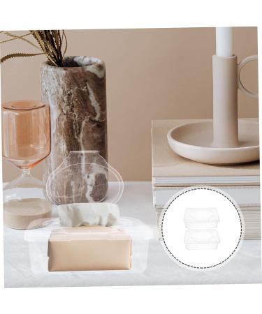 Hoement Wet Wipes Holder - Transparent Disposable Plastic Box for Baby Cloths (8 Pieces) | Baby Accessories Organizer | Portable & Convenient 19.5x12.5x7.5cm - Buy Online on GoSupps.com