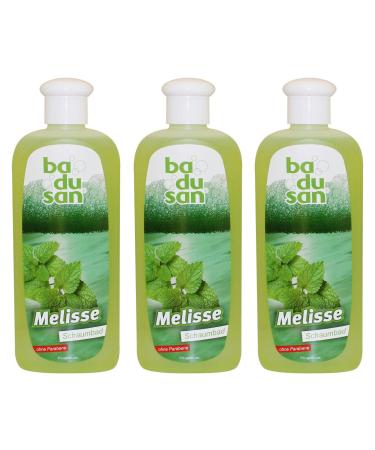 Pack of 3 Badusan bath additive bubble bath lemon balm 3 x 500 ml