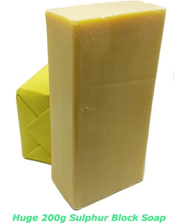 Sulphur Soap 10% Sulfur 200g Avena Sulphur Soap Rid Severe Acne Rosacea - Buy Online on GoSupps.com