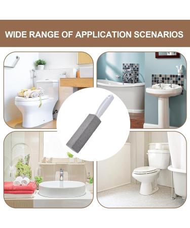 Pumice Toilet Bowl Cleaner with Handle Pumice Scouring Stick - Pumice Cleaning Stone with Handle Toilet Bowl Cleaner Hard Water Ring Remover for Bath Pool Kitchen Household Rowces - Buy Online on GoSupps.com