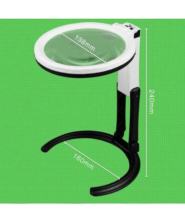 Portable Illuminated Magnifiers Desktop LED Light Hand Held Foldable with Lens Reading Hobbies Maps Crafts Full of Stars - Buy Online on GoSupps.com