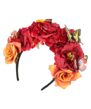 Mikinona Artificial Headband Headband Hair Accessories Goth Decor Hair Bands Fabric Headdress Vacation Gothic Boho Decor Butterfly Fascinator Decorations Bohemia