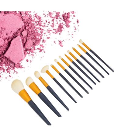 Makeup Brush Set 12 Brushes for Foundation Powder Concealers Eye Shadows with Soft Bristles for Beginner Friendly Versatile Use Great Gift - Buy Online on GoSupps.com