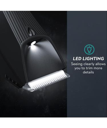 Intimate Razor for Men - Kibiy Electric Body Trimmer with Anti-Cut Ceramic Blades IPX7 Waterproof LED Display & Charging Station - Black with 2 Blades - Buy Online on GoSupps.com