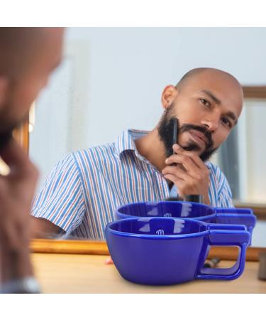 Beaupretty Key Bowl: Shaving Soap Cup & Cleaning Tool - Refillable Black Ceramic & Blue Container for Men - Buy Online on GoSupps.com