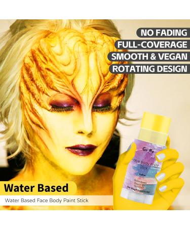 Go Ho Water Based Yellow Face Paint Stick | Non-Toxic Easy-to-Use for Halloween Cosplay & Minions Makeup | 0.63oz - Buy Online on GoSupps.com