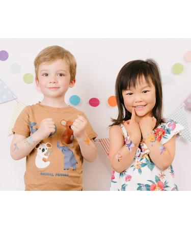 PapaKit Party Dinosaurs 36 Temporary Fake Tattoo Set - Kids Birthday Party Favor - Non-Toxic, Food Grade Ingredients - Safe & Removable - Buy Online on GoSupps.com