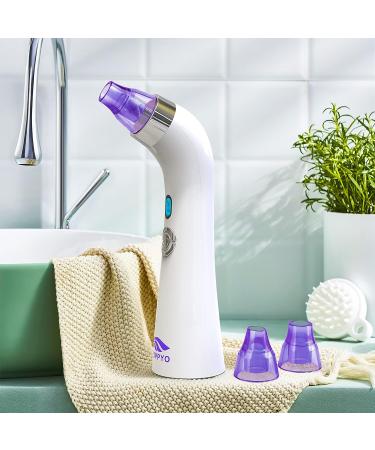 POPPYO Blackhead Vacuum - Electric Facial Pore Cleaner for Women (Purple) - Buy Online on GoSupps.com
