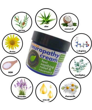 Neuropathy Nerve & Pain Relief Cream | Powerful Relief for Hands, Feet, Legs & Toes | Arnica, Aloe Vera, Emu, Chamomile | L-Arginine & MSM - Buy Online on GoSupps.com
