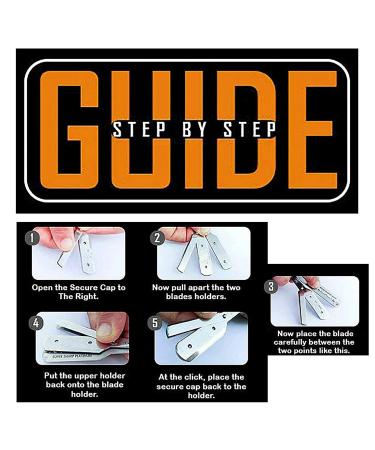 Professional Straight Edge Shaving Razor - Krisp Beauty Natural Wood Handle Shavette for Men | Barber Salon Quality Stainless Steel with 5 Blades - Buy Online on GoSupps.com