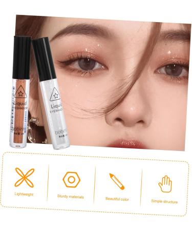 PLAFOPE 2pcs Eye Shadow Pencil Waterproof Eyeliner Pencil Metallic Eyeshadow Liner Silver Liquid - Buy Online on GoSupps.com