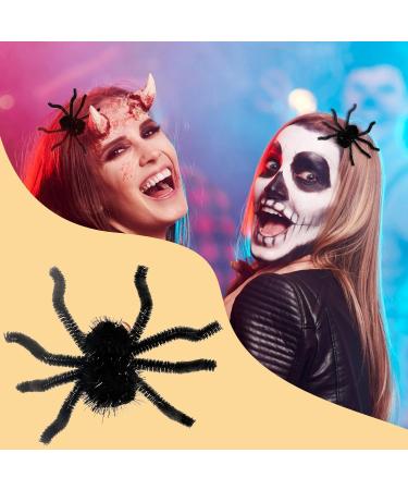 Halloween Spider Hair Clips Halloween Spider Barrettes Hairpins - Spider Design Pins Portable Spider Shape Hair Pin for Girls Family Friends Black - Buy Online on GoSupps.com