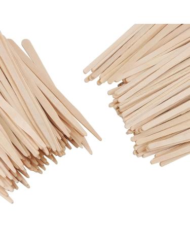 JOIKIT 2000 PCS Eyebrow Wax Sticks 2 Style Wooden Wax Spatulas Wood Wax Applicator Stick for Face Eyebrow - Buy Online on GoSupps.com