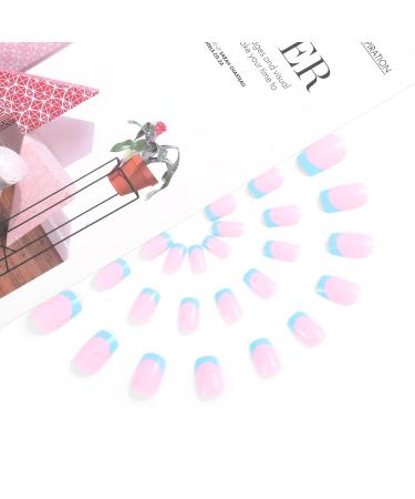 Sethexy Short Square French Press on Nails - 24pcs Acrylic False Nails for Women & Girls | International Shipping - Buy Online on GoSupps.com