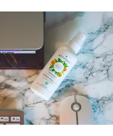 ATTITUDE Hand Sanitizer Spray 3.5 Fl Oz - Vegan & Cruelty-Free Orange Leaves - Kills Bacteria and Germs - Travel Size Pack of 1 - 21398 - Buy Online on GoSupps.com