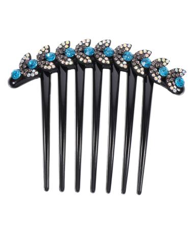 Ipetboom Issue Card Rhinestone Hair Combs Hair Fork Stick Comb Rhinestone Hair Stick Bridal Hair Comb Hair Accessories for Women Bun Diy Rhinestones Clips Women's Korean Version