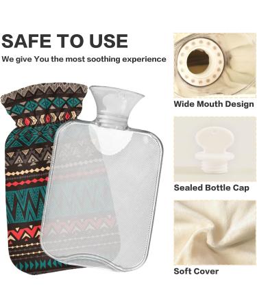 Navajo Ethnic Hot Water Bottle Cover - 1L Pain Relief Bag for Bed & Feet | Eco-Friendly BPA-Free Option - Buy Online on GoSupps.com
