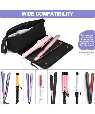 Travel Essentials Neoprene Hair Tools Bag with Fireproof Mat | Flat Irons & Curling Iron Accessories | Perfect Gift for Women Moms Daughters & Friends - Buy Online on GoSupps.com