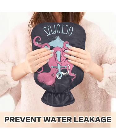 Naanle Anchor Octopus Hot Water Bottle - 1L Transparent Heat Bottle for Bed | Hand & Foot Pain Relief & Cold Therapy - Buy Online on GoSupps.com
