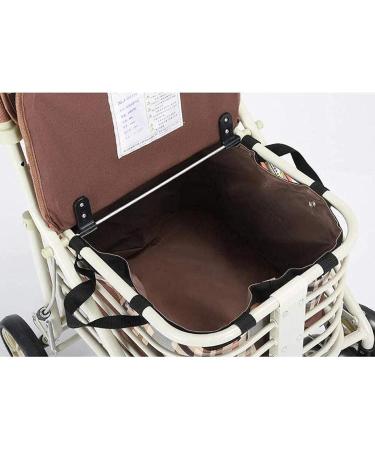 Multifunctional Elderly Walker The Elderly Can Push & Sit Lightweight Folding Spray-Painted Steel Shopping Cart with Duffel Bag and Decoration - Buy Online on GoSupps.com