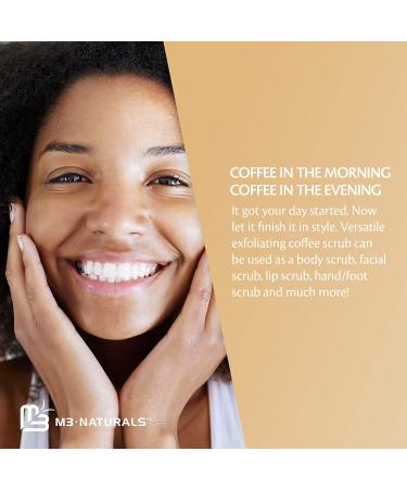 M3 Naturals Arabica Coffee Body Scrub with Collagen & Stem Cell - 12 oz Scrubber for Skin Care, Cellulite, Fine Lines & Stretch Marks - Buy Online on GoSupps.com