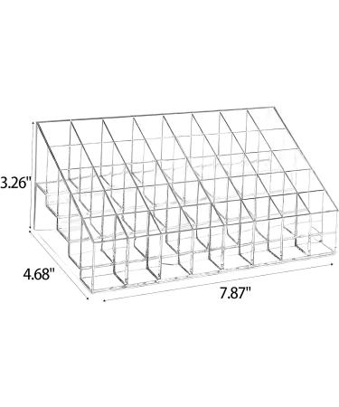 Clear Acrylic 40 Grids Lipstick Holder Organizer - Storage Display Case for Lip Gloss Tubes - Buy Online on GoSupps.com