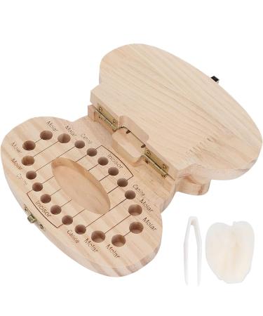 Children s Tooth Container - Hippopotamus Wood Teeth Storage Holder with Tweezers | Corrosion-Resistant & Durable Keepsake - Buy Online on GoSupps.com
