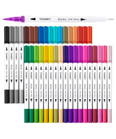 TANMIT Gel Pens 33 Color Gel Pen Fine Point Colored Pen Set with 40% More  Ink for Adult Coloring Books Drawing Doodling Scrapbooks Journaling