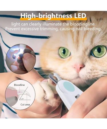 Ninonly Claw Scissors for Dogs & Cats | LED Nail Clippers with Protective Device | Nail Cutter & Files for Medium & Small Pets - Buy Online on GoSupps.com