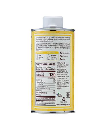 La Tourangelle Organic High Oleic Sunflower Oil - 16.9 Fl Oz - Non-GMO, Chemical-Free Neutral Oil for Cooking and Skin Care - Buy Online on GoSupps.com