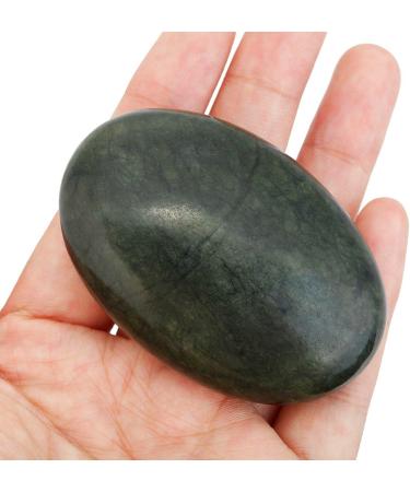 Shop Mookai Tedecor Nature Gemstone Drumstone - Polished Green Jade Pocket Crystal for Reiki Healing & Home Decoration - Buy Online on GoSupps.com