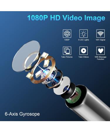 2024 Premium Ear Wax Removal Tool with Camera & Light | 1080P Ear Cleaning Kit for iOS & Android with Massage Function - Buy Online on GoSupps.com