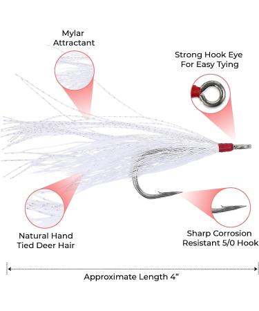 Croft Enterprises Bucktail Teaser in White - Premium Fishing Lure - Buy Online on GoSupps.com