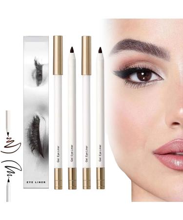 Ripobserve Eyeliner Eye Line Waterproof Eye Pencil Non-Smudging Waterproof Long-Lasting Eyeliner Pencil Extra Fine Eyeliner With Sharpener Matte Eyeliner Waterproof 2pc C