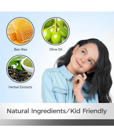 Temporary Hair Color Chalk & Wax for Kids | Fun Birthday & Party Gift | Safe for Girls Ages 4-9 | Cosplay & Holiday Use (Black - Buy Online on GoSupps.com