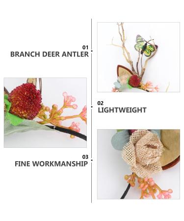 Buy Reindeer Anti-Anti Lemand Christmas Hair Accessories - Butterfly Headband & Stirring Strap for Festive Parties - Buy Online on GoSupps.com