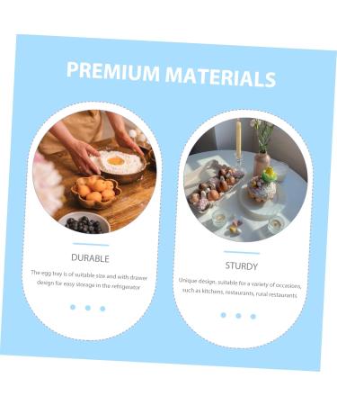 Drawer Refrigerator Egg Drawer-type Supply Tray Accessory Household Storage Fridge re-usable White 33X25X8cm - Buy Online on GoSupps.com