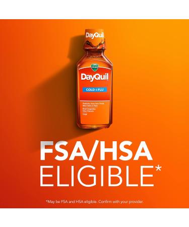 Vicks DayQuil Cough Cold & Flu Almond Relief 12 Fl Oz - Pack of 1 - Buy Online on GoSupps.com