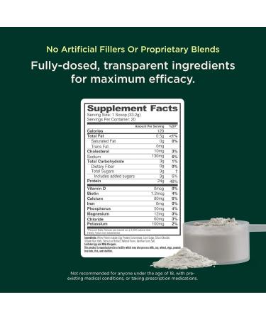 Genius Protein Powder, Vanilla - Dual Protein Blend with Improved Whey Isolate & Natural Egg White for Lean Muscle Building for Men & Women - Grass-Fed Pre & Post Workout Meal Replacement Shake Vanilla 1.39 Pound (Pack of 1) - Buy Online on GoSupps.com