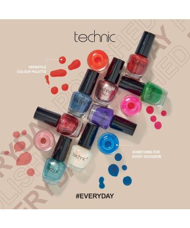 Technic Mini Nail Varnish 12 Piece Gift Set - Selection of Versatile Colours - Vegan & Cruelty Free - Buy Online on GoSupps.com