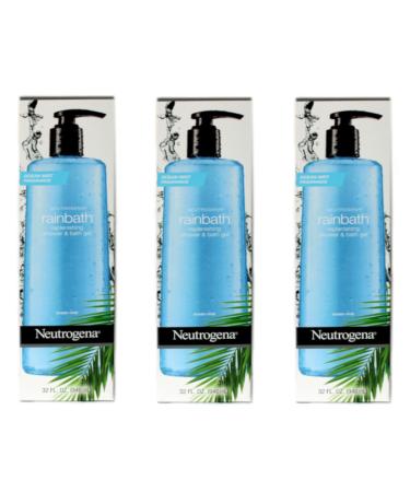 Neutrogena Rainbath Replenishing Shower & Bath Gel Ocean Mist 32 fl oz (Pack of 3)